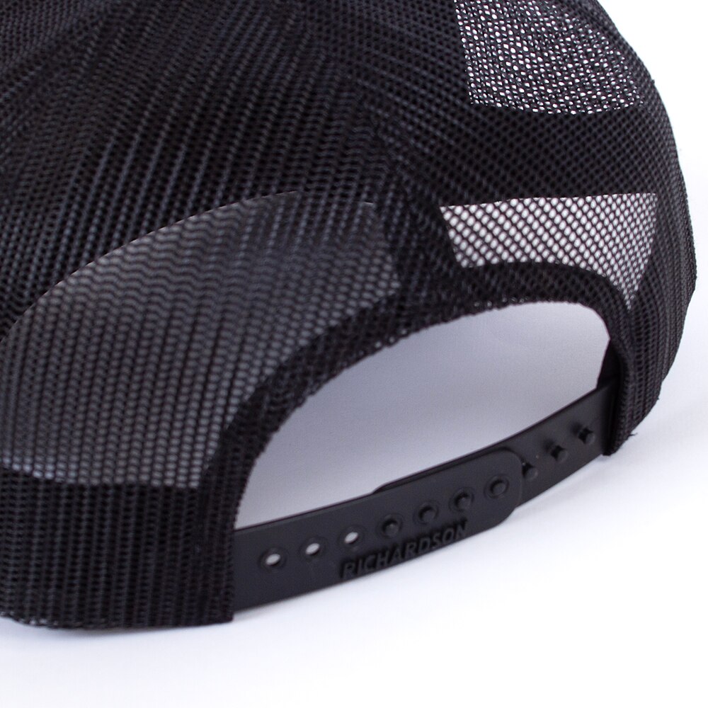 1876, Richardson, Black, Trucker, Accessories, Unisex, 112, Adjustable, Hat, Mesh, 961108